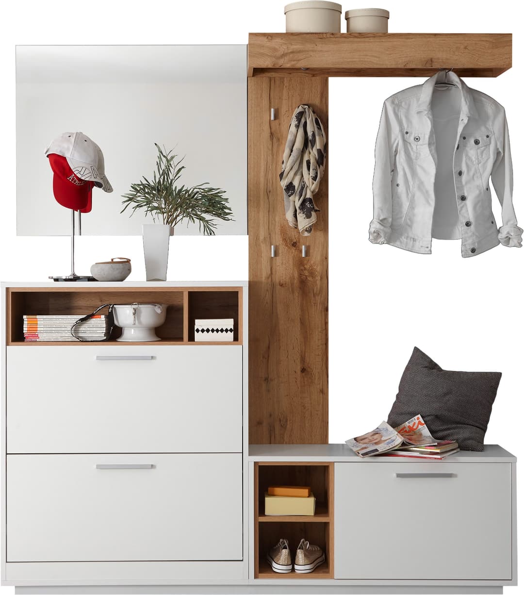 HBZ Kompaktgarderobe Milano | Weiß