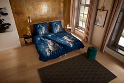 PURE luxury collection Wendebettwäsche Moon | Blau