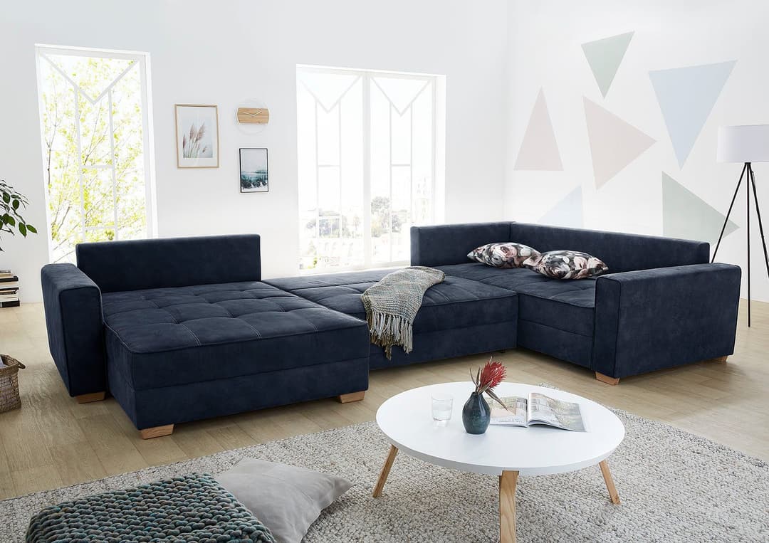 Jockenhöfer Gruppe Wohnlandschaft Brixen U-Form | Blau