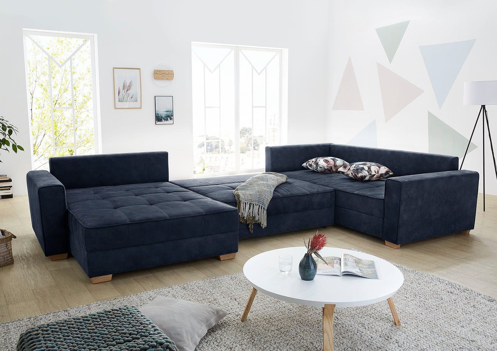 Jockenhöfer Gruppe Wohnlandschaft Brixen U-Form | Blau