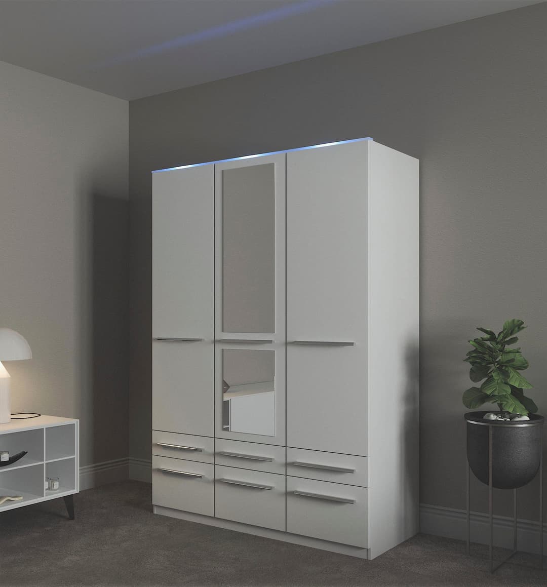 priess Kleiderschrank Barcelona | Weiß