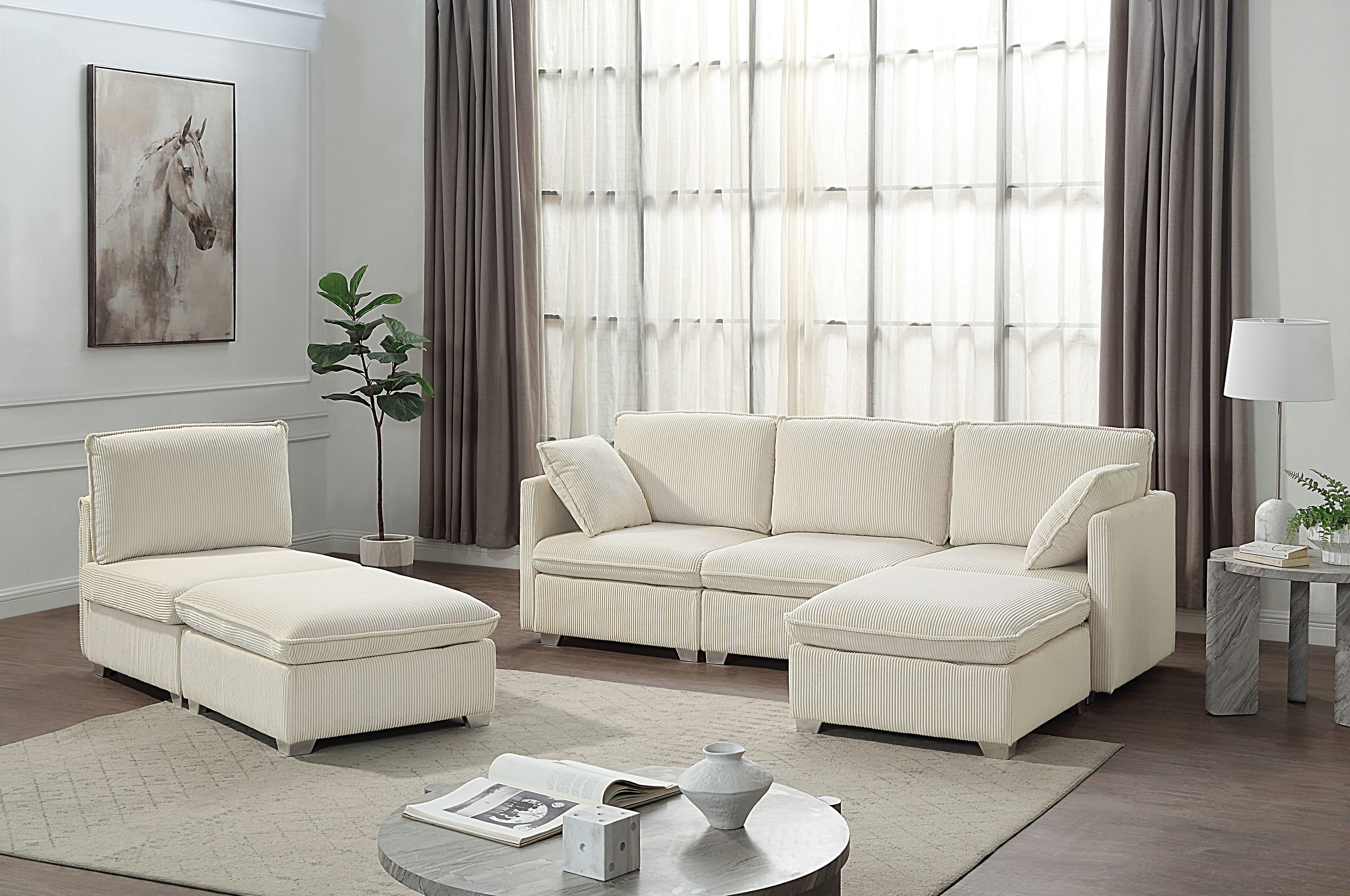 ATLANTIC home collection Wohnlandschaft | Weiß