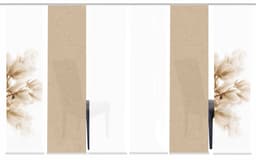 HOME WOHNIDEEN Schiebegardine KESSI 6er SET | Beige