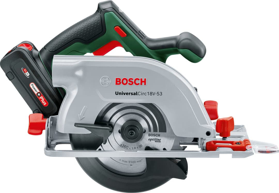 Bosch Home & Garden Akku-Handkreissäge UniversalCirc 18V-53 | Grün