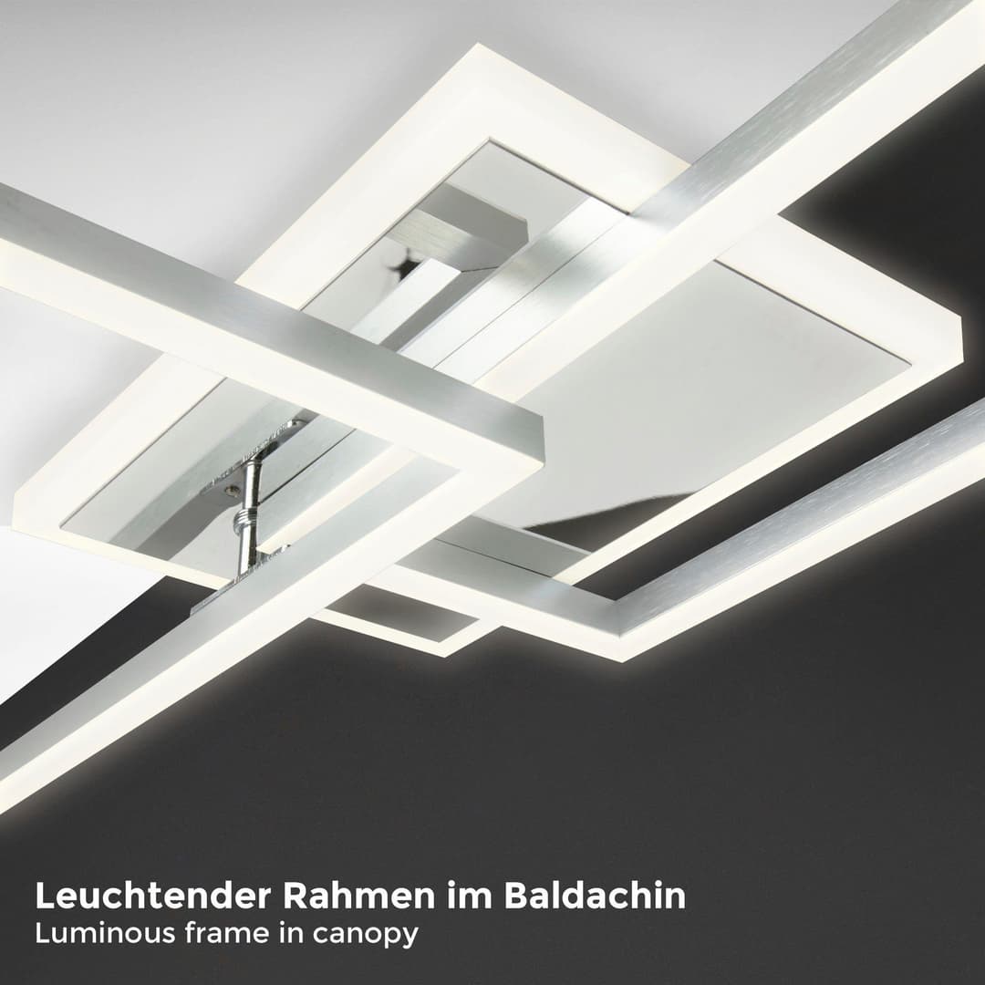 B.K.Licht LED Deckenleuchte BK_FR1439 | Weiß