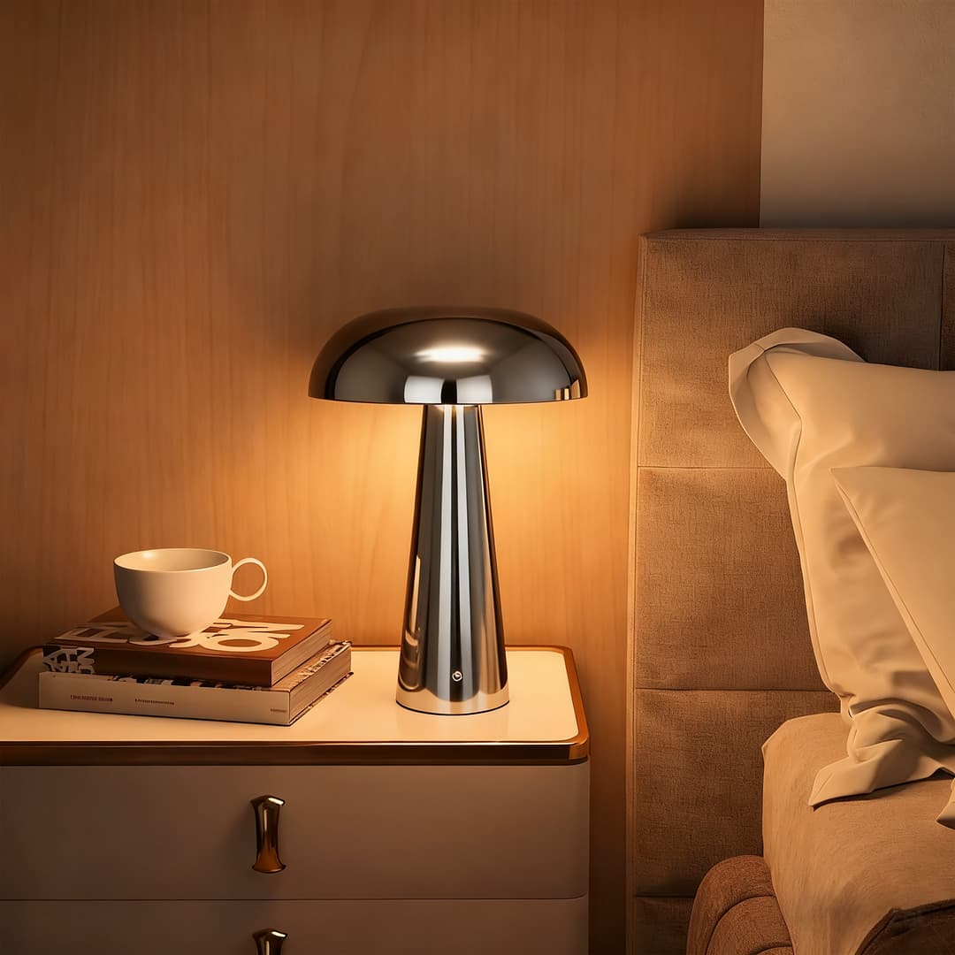 OTTO home LED Tischleuchte Katniss | Silber