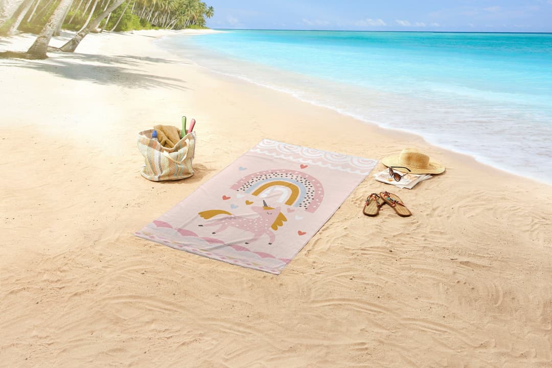 good morning Strandtuch Unilove | Rosa