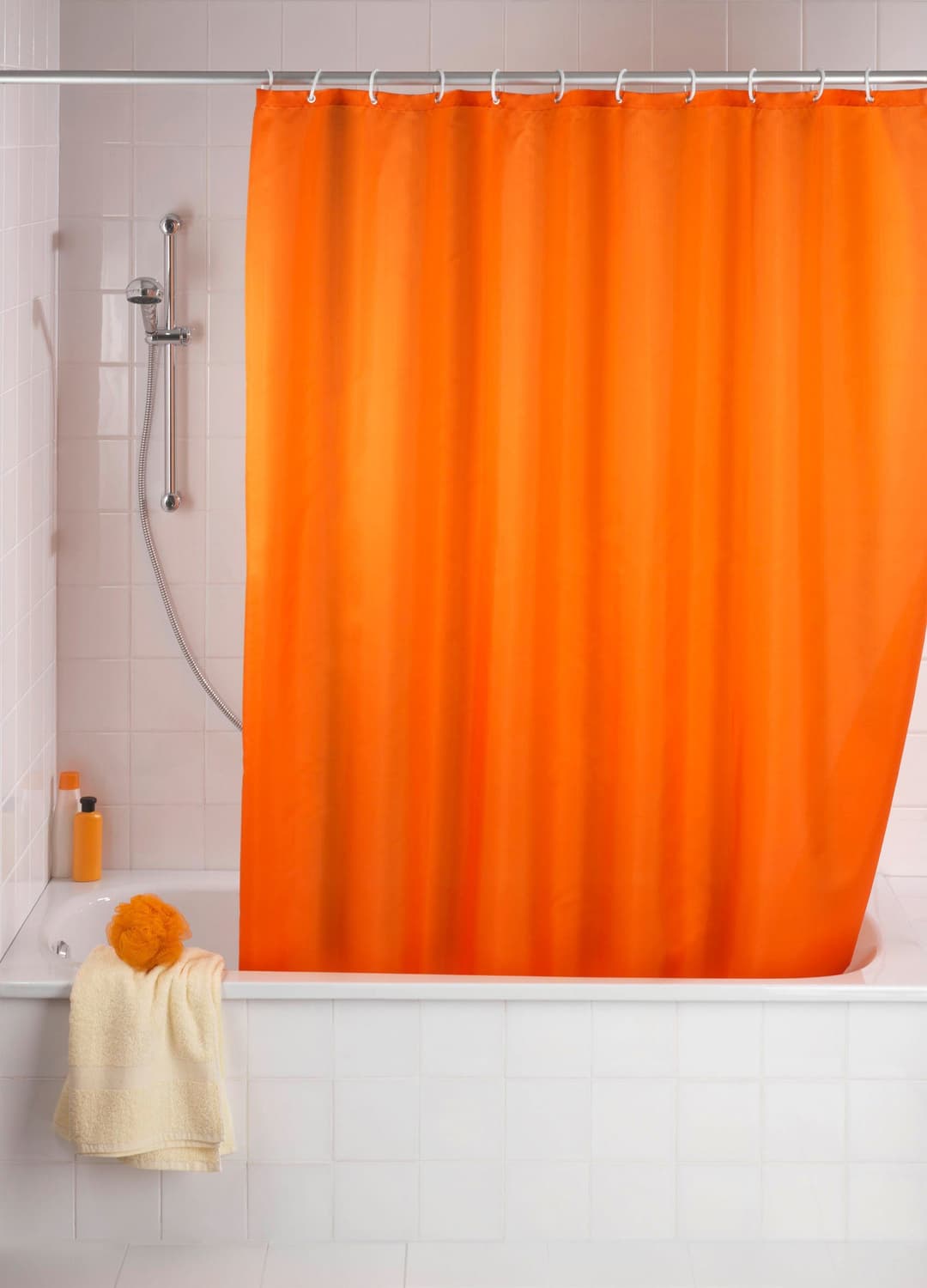 Wenko Duschvorhang Uni Orange | Orange