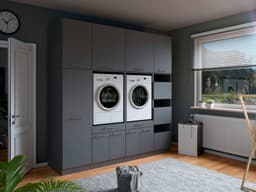 Laundreezy Mehrzweckschrank-Set | Schwarz
