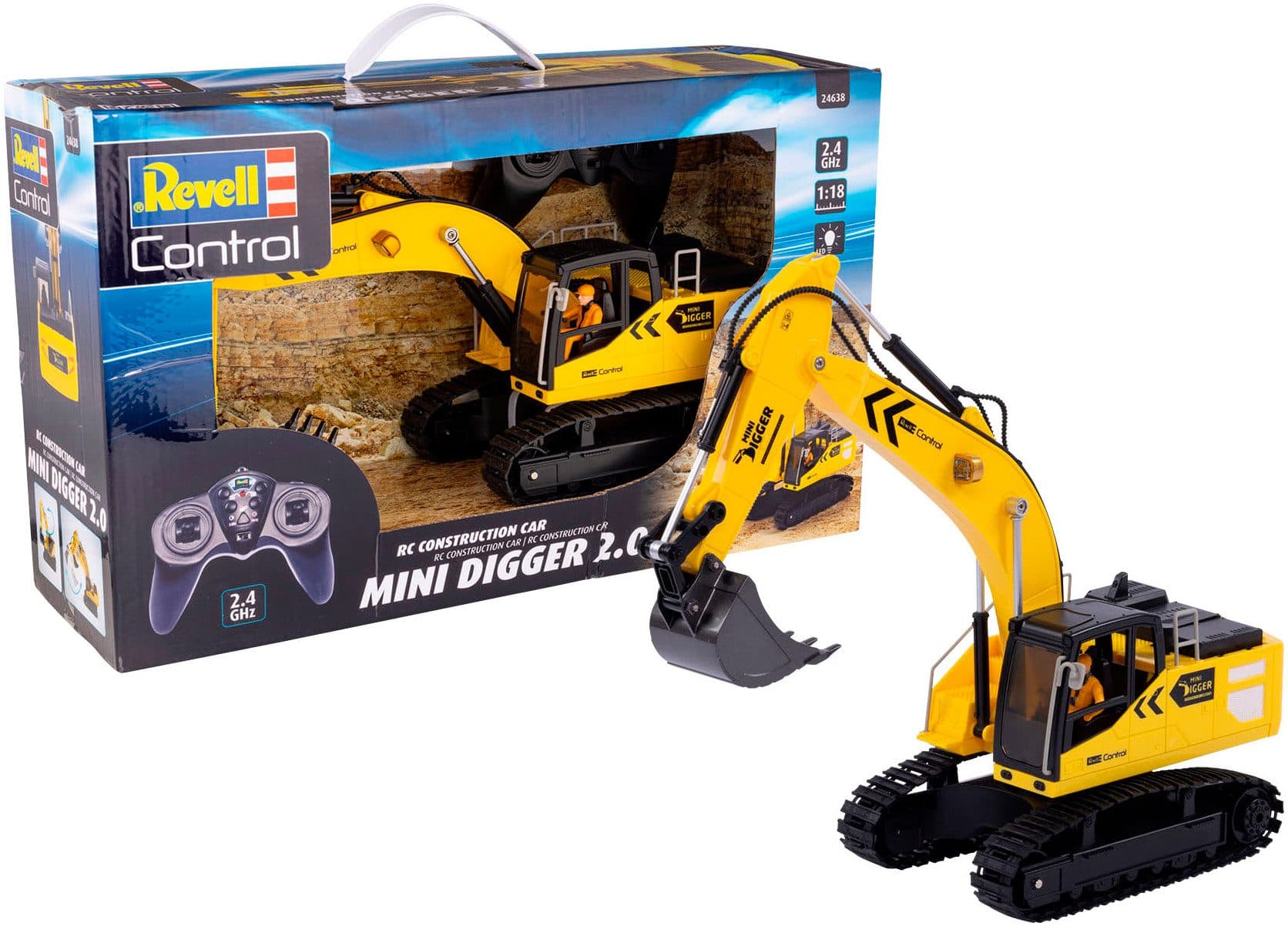 Revell® RC-Bagger Mini Digger 2.0 | Mehrfarbig