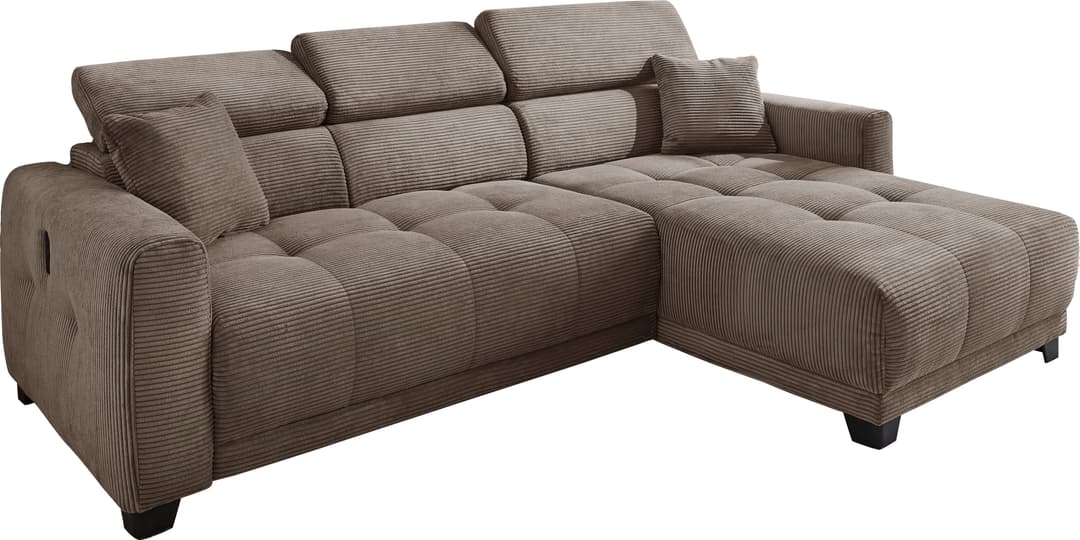 Jockenhöfer Gruppe Ecksofa Cremona L-Form | Braun