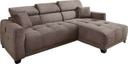 Jockenhöfer Gruppe Ecksofa Cremona L-Form | Braun