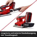 Einhell Akku-Schwingschleifer TE-OS 18/230 Li Solo | Mehrfarbig 5