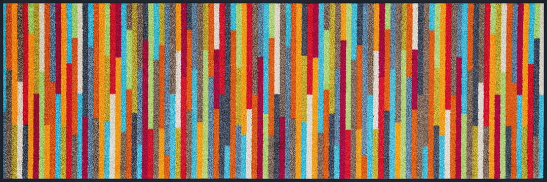wash+dry by Kleen-Tex Läufer Mikado Stripes | Mehrfarbig