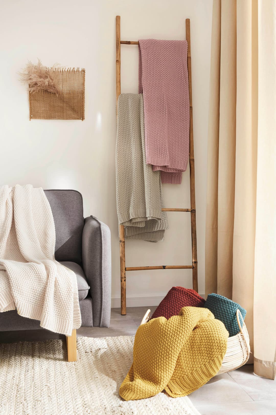 Primera Wohndecke Strick | Grün