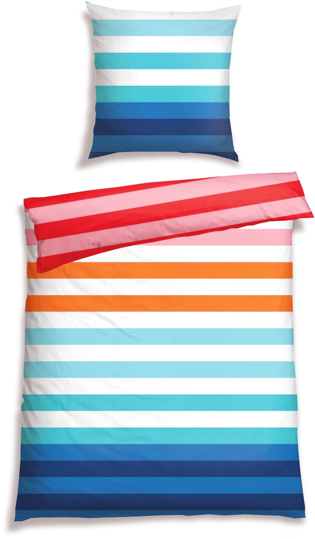 Schiesser Bettwäsche Happy Stripe | Mehrfarbig