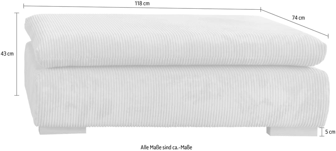 Home affaire Polsterhocker Katja | Beige