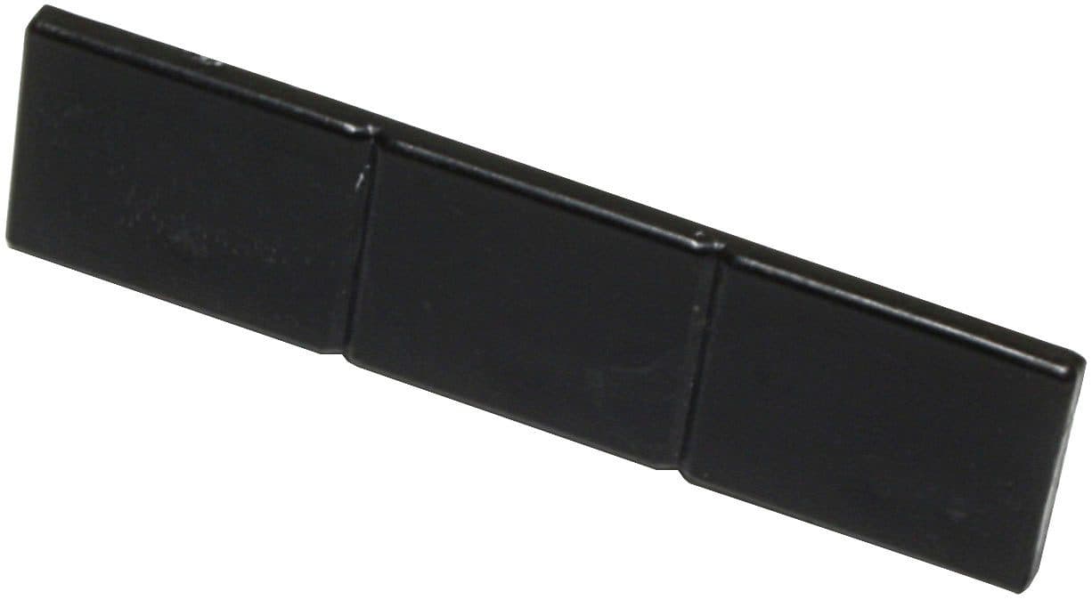GARDINIA Gardinenstangen-Endstück 3-läufig | Schwarz