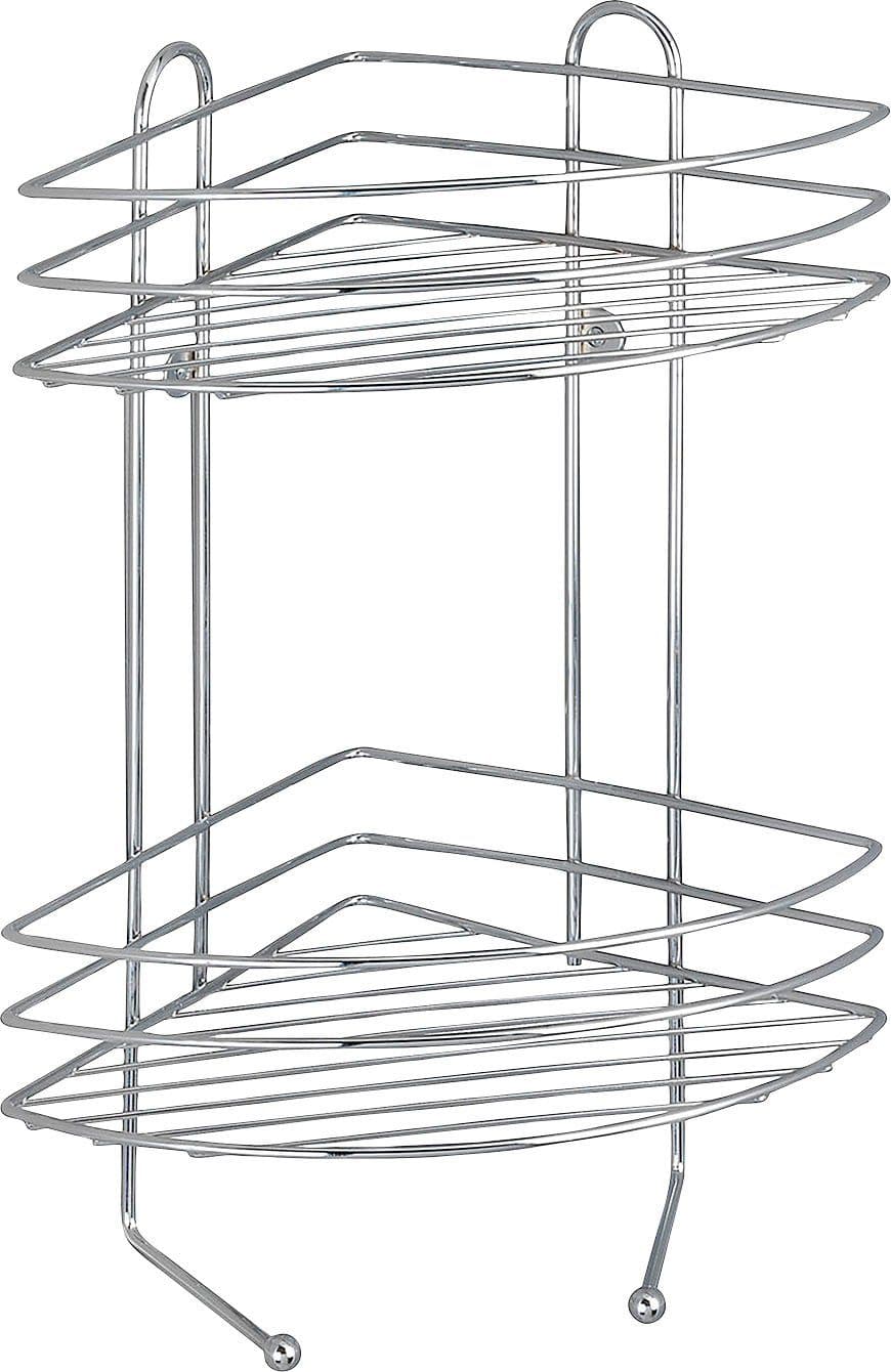 Wenko Duschablage Exclusiv 2 Etagen | Silber