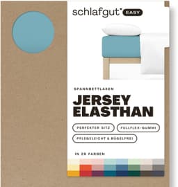 Schlafgut Spannbettlaken EASY JERSEY | Türkis