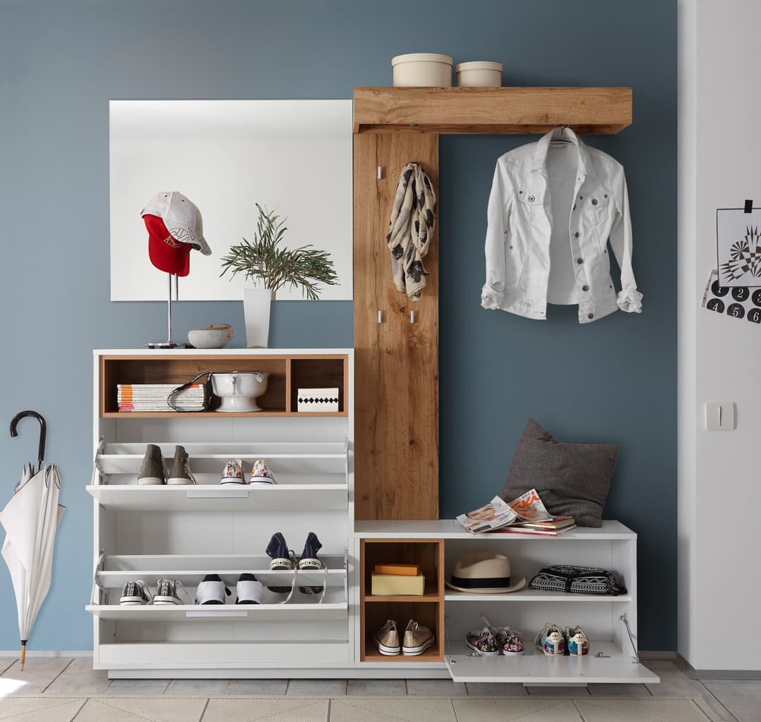 HBZ Kompaktgarderobe Milano | Weiß