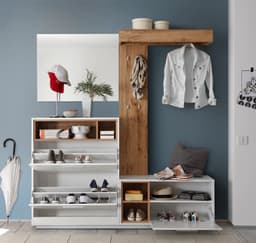 HBZ Kompaktgarderobe Milano | Weiß