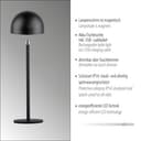 OTTO home Tischleuchte Akku Tischlampe Gerrin | Schwarz 4