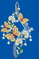 W. Reuter & Sohn - Plauener Spitze® Fensterbild "Schmetterlinge" 2