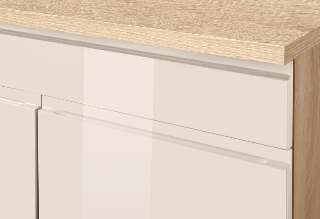 KOCHSTATION Spülenschrank KS-Virginia | Beige