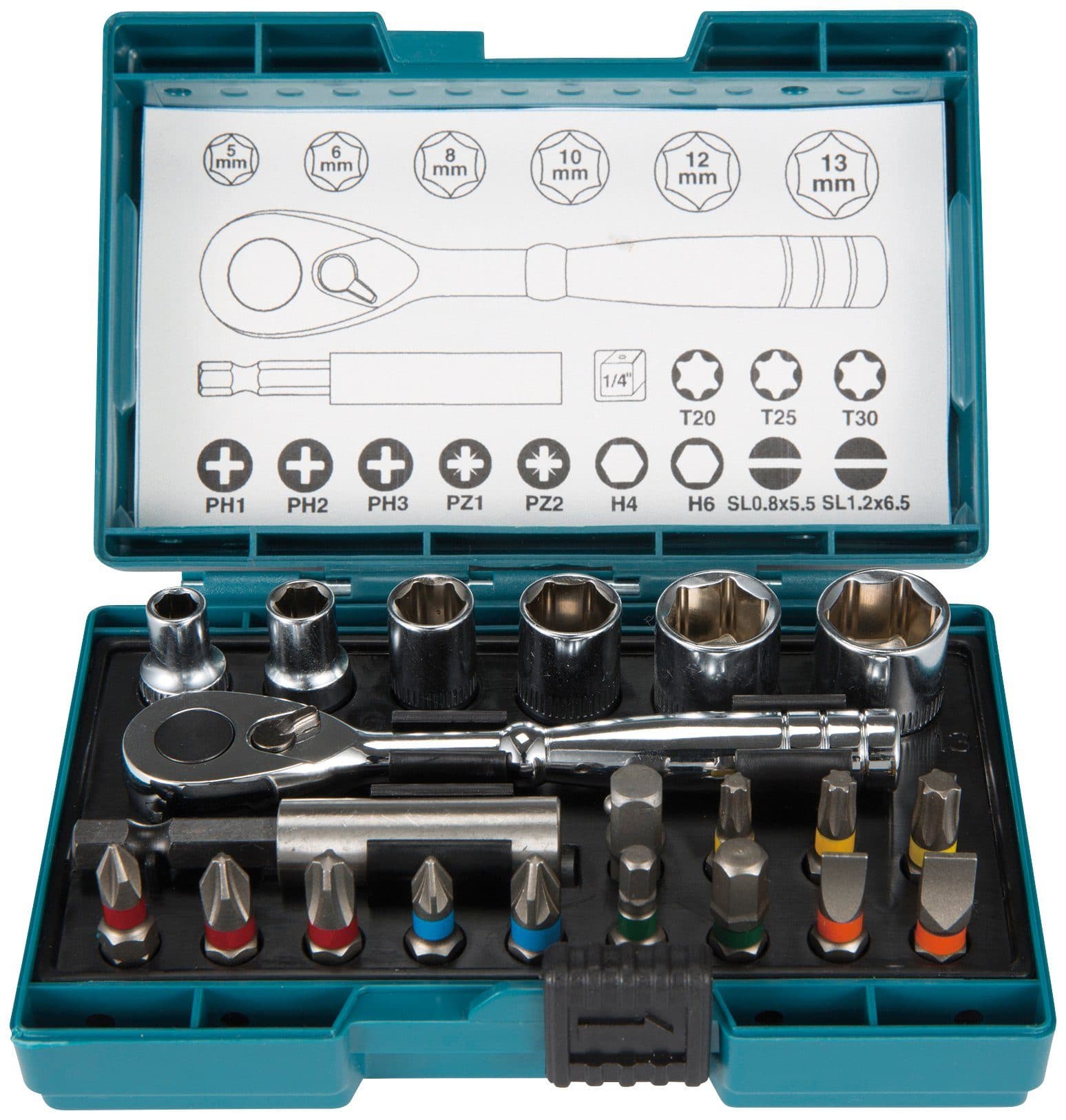 Makita Bit-Set B-54081 | Mehrfarbig
