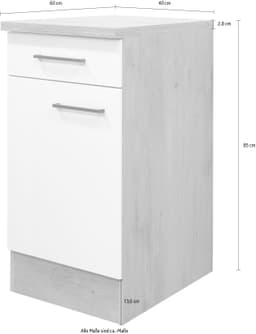 Flex-Well Unterschrank Morena | Mehrfarbig