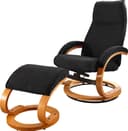 Home affaire Relaxsessel mit Hocker PARIS | Schwarz 2