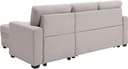 ATLANTIC home collection Ecksofa Gerrit L-Form | Beige 5
