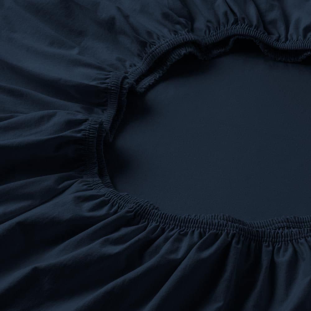 Estella Spannbettlaken Zwirnjersey | Blau