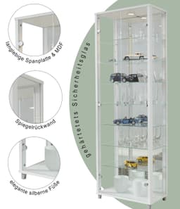 fif möbel Vitrine OPTIMA | Weiß