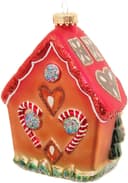 Krebs Glas Lauscha Lebkuchenhaus mit Hexe, Hänsel & Gretel 2