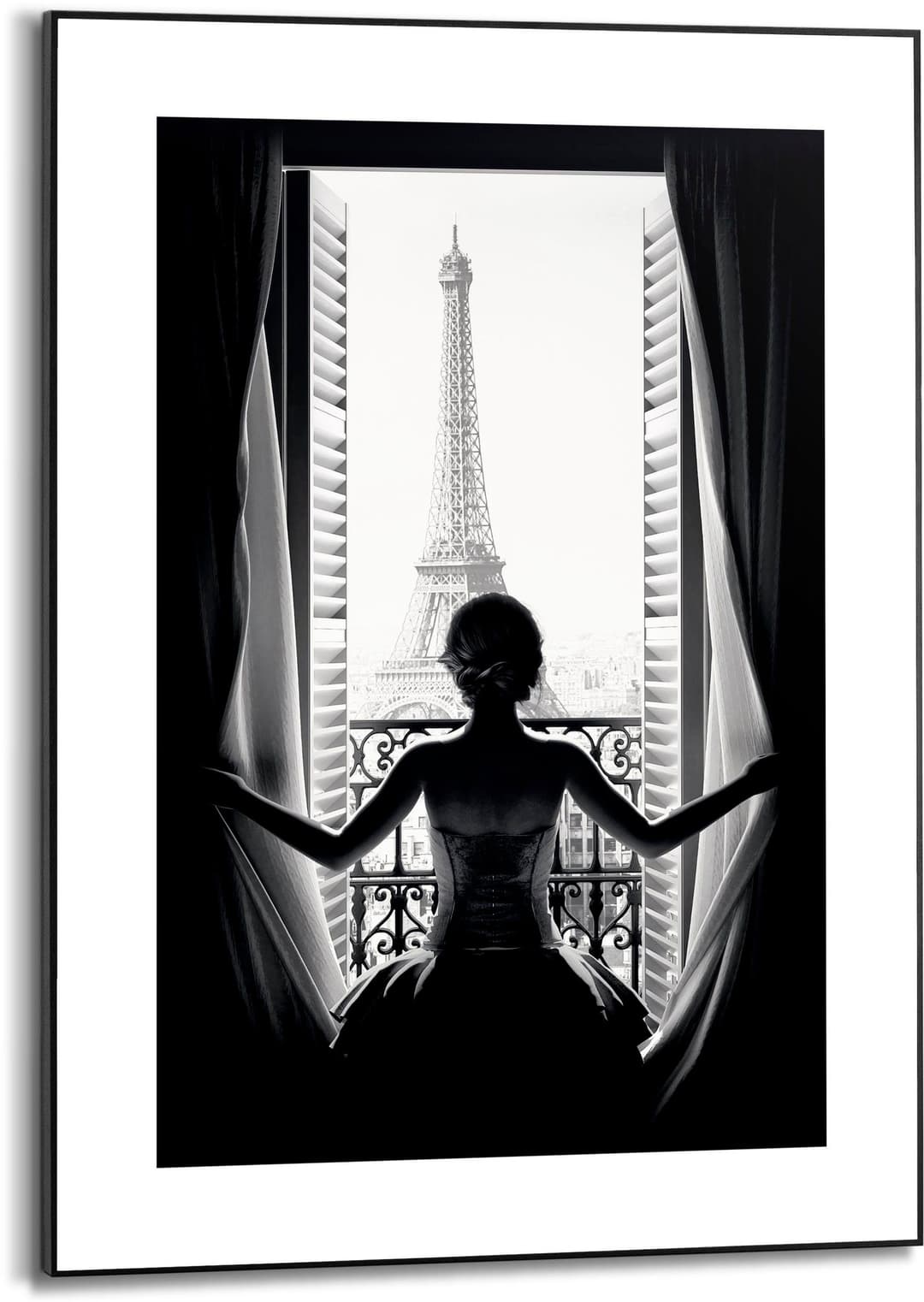 Reinders! Bild mit Rahmen Paris Balcony | Schwarz
