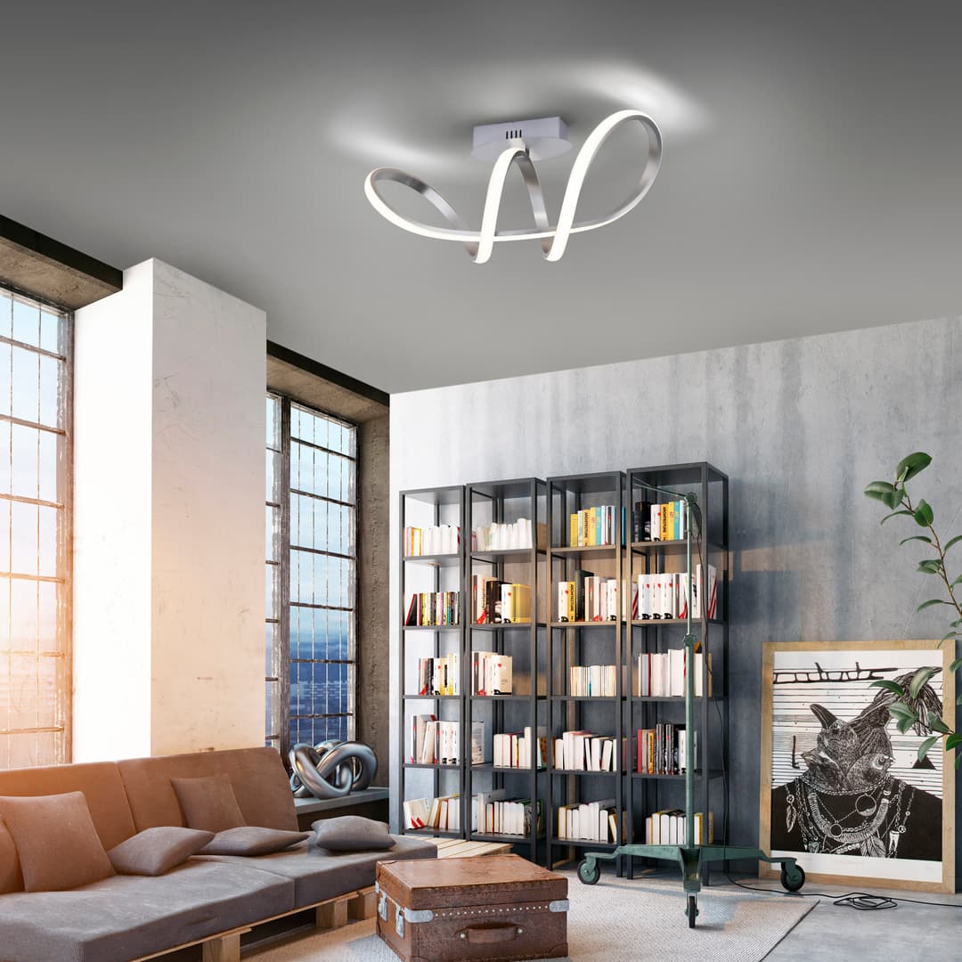 JUST LIGHT Deckenleuchte MARIA | Silber