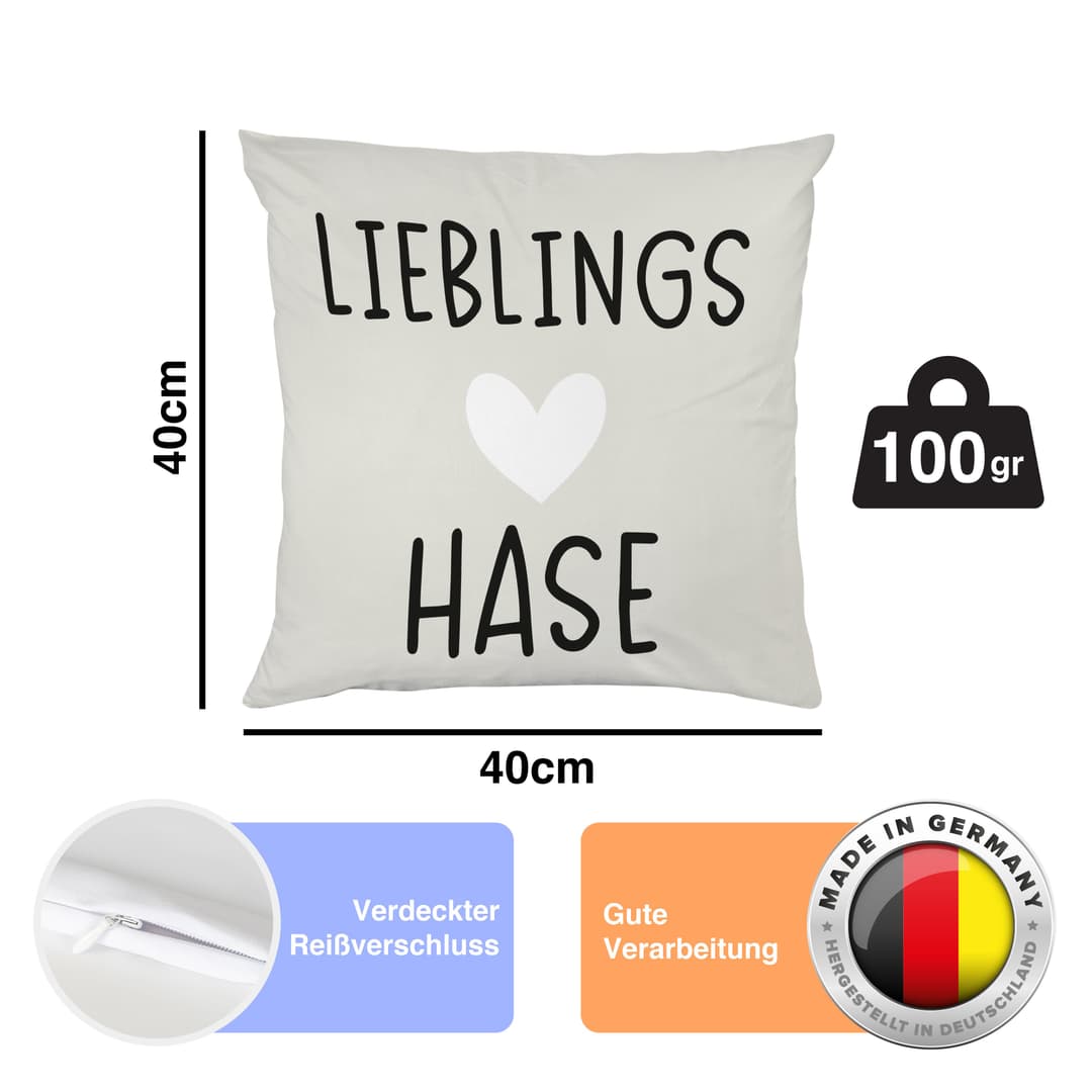 queence Dekokissen Lieblings Hase | Beige