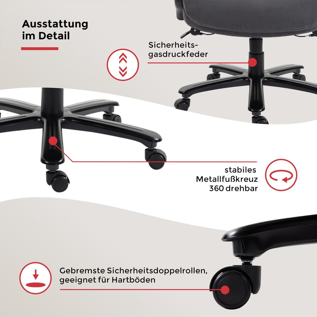Duo Collection Chefsessel Ennio | Grau