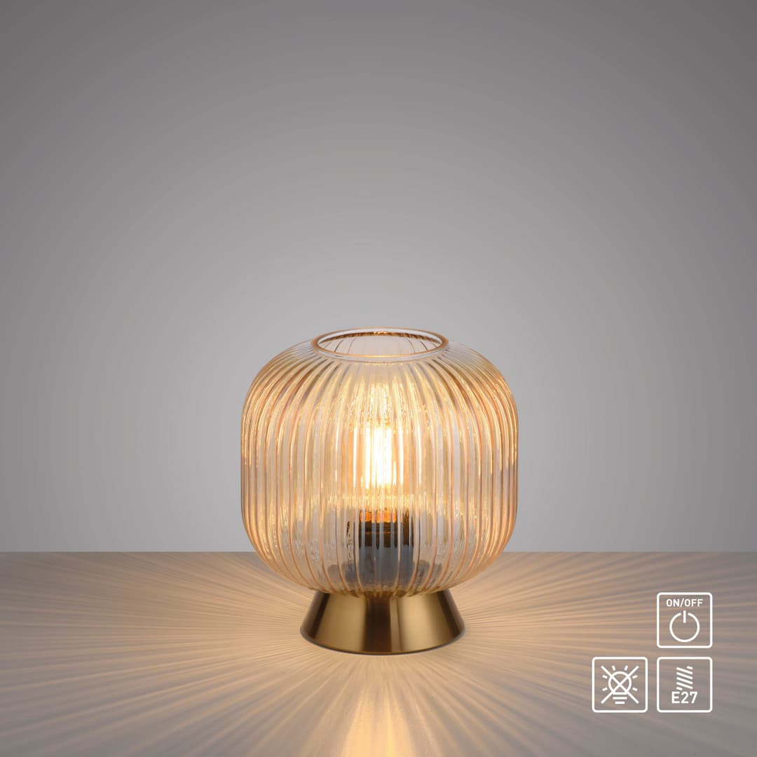 SCHÖNER WOHNEN-Kollektion LED Tischleuchte NAMI | Braun