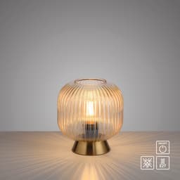SCHÖNER WOHNEN-Kollektion LED Tischleuchte NAMI | Braun