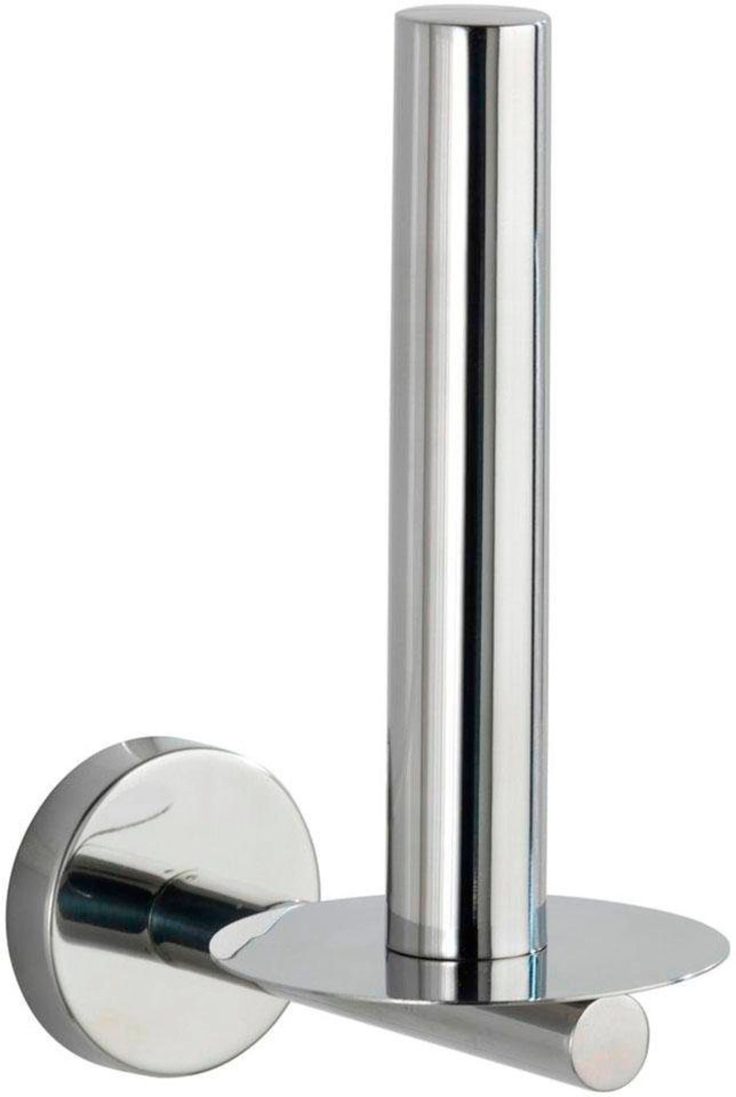 WENKO Toiletten-Ersatzrollenhalter Bosio | Silber