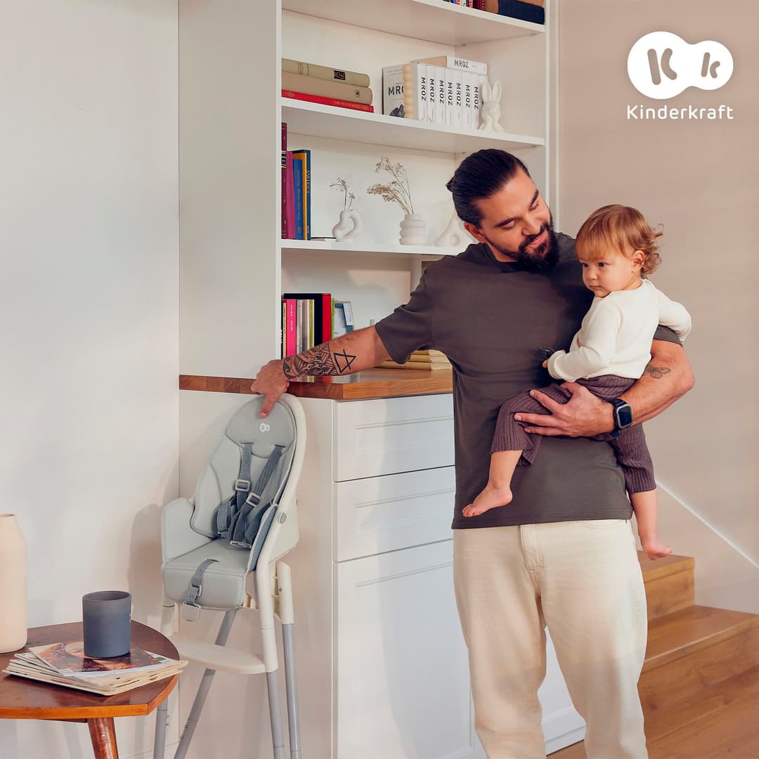Kinderkraft Hochstuhl DINNLY | Grau