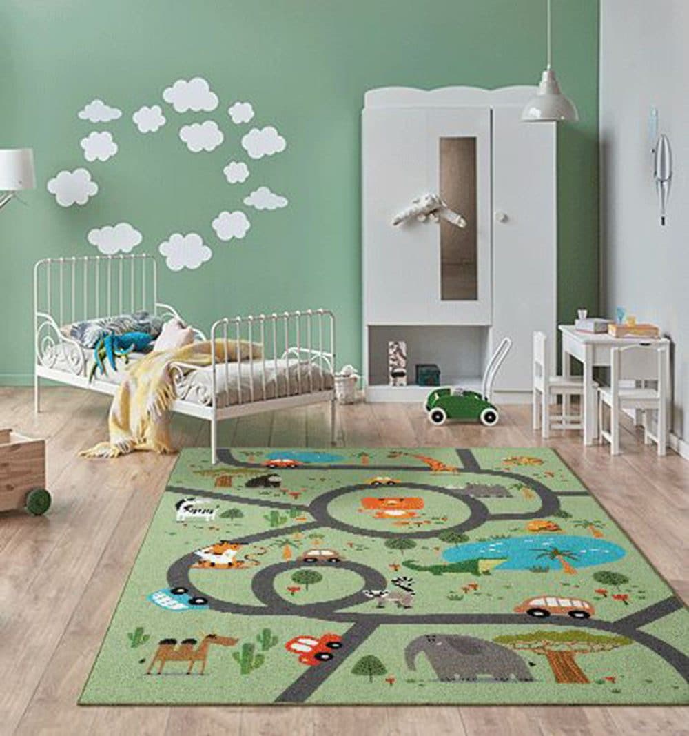 the carpet Teppich Happy Life | Grün