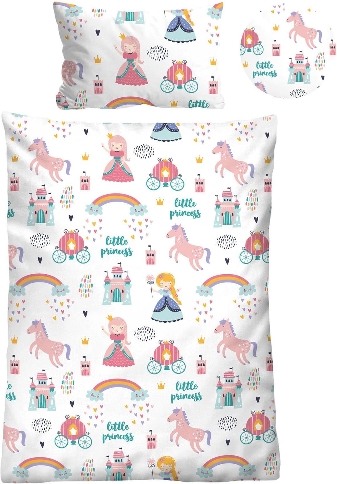 Biberna Bettwäsche kleine Prinzessin | Weiß