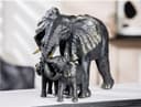 Casablanca by Gilde Elefantenfamilie Figur | Schwarz 3