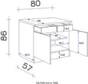 Flex-Well Unterschrank Florenz | Weiß 3