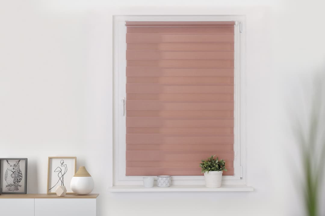 Doppelrollo Duo Rollo Klemmfix | Rosa