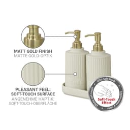 Wenko Heidi Seifenspender Set | Beige